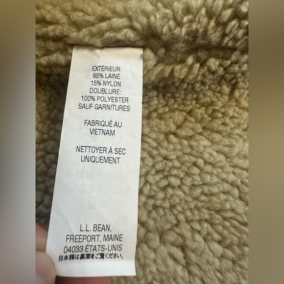 LL Bean Vintage Wool Sherpa Lined Vest  2XL Reg Adventure Hunting Outdoor Work - Picture 8 of 8